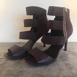 Charles David triple strap stilettos